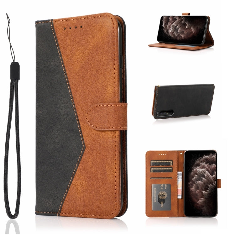 For Sony Xperia 5 III Dual-color Stitching Leather Phone Case