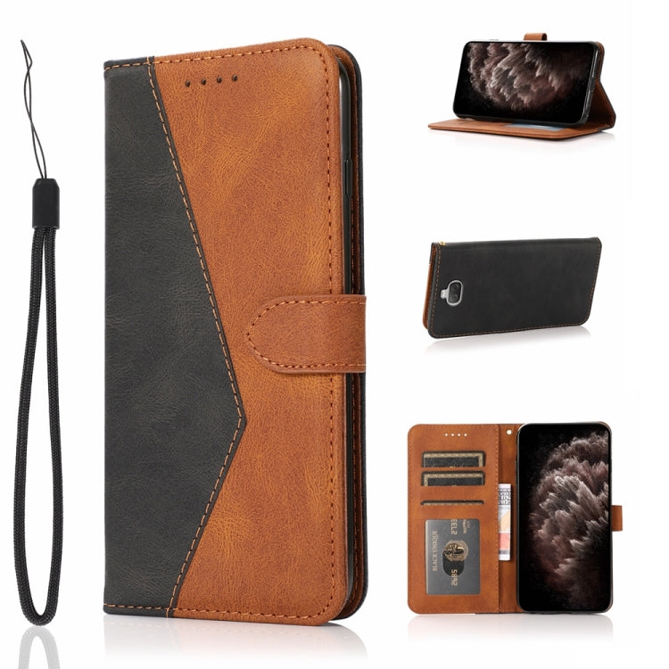 For Sony Xperia 10 Dual-color Stitching Leather Phone Case