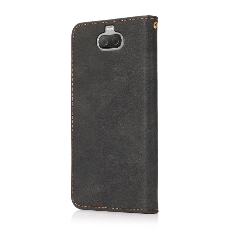 For Sony Xperia 10 Dual-color Stitching Leather Phone Case