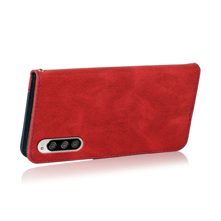 For Sony Xperia 10 II Dual-color Stitching Leather Phone Case