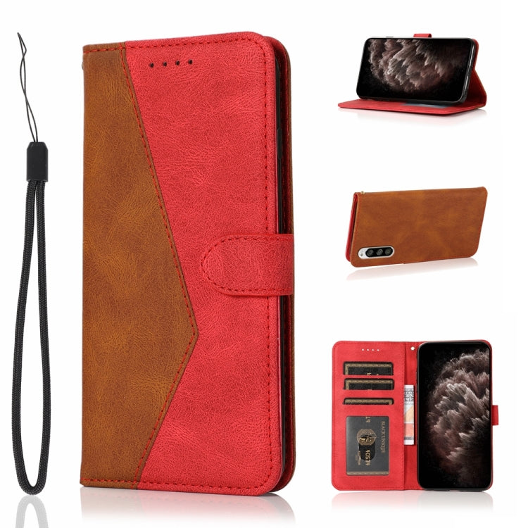 For Sony Xperia 10 II Dual-color Stitching Leather Phone Case