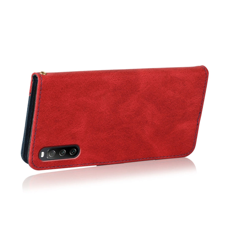 For Sony Xperia 10 III Dual-color Stitching Leather Phone Case