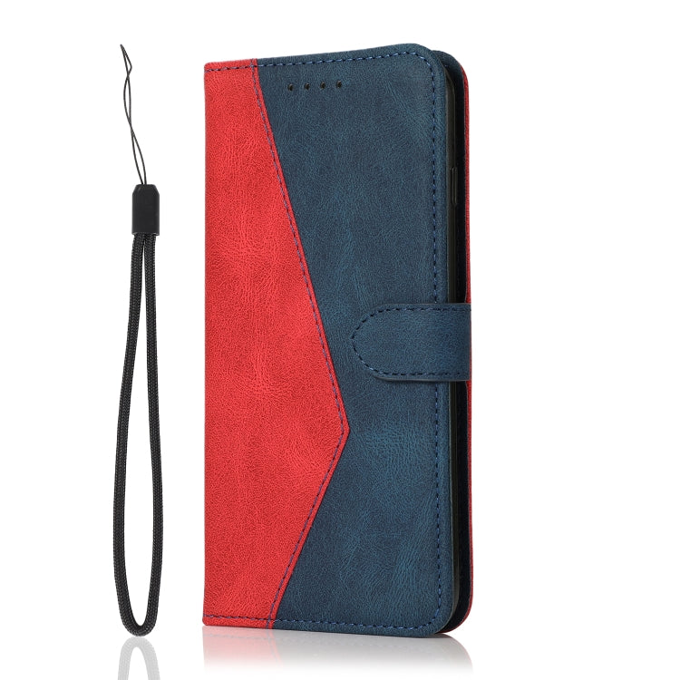 For OnePlus 7T Dual-color Stitching Leather Phone Case