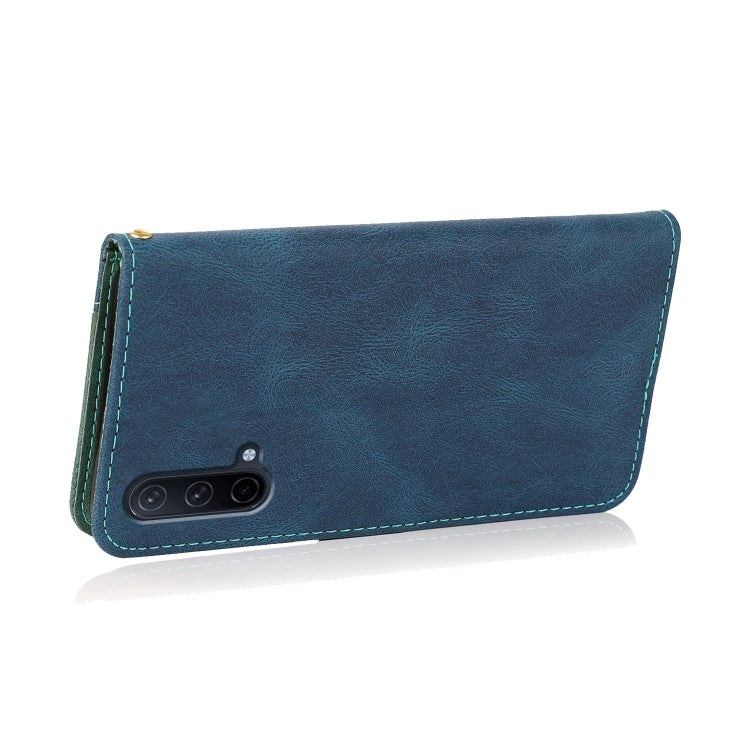 For OnePlus Nord CE 5G Dual-color Stitching Leather Phone Case