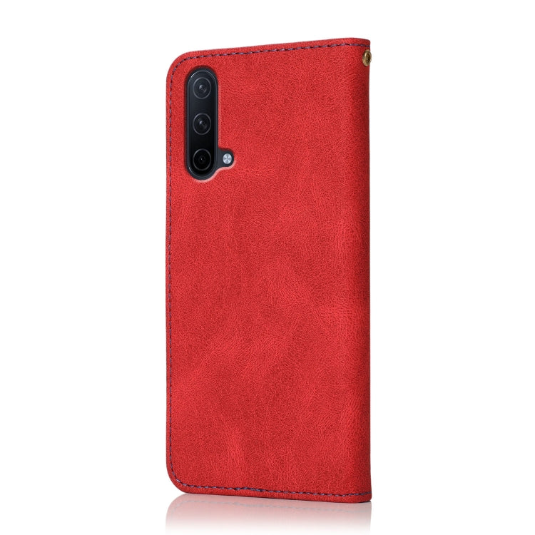 For OnePlus Nord CE 5G Dual-color Stitching Leather Phone Case