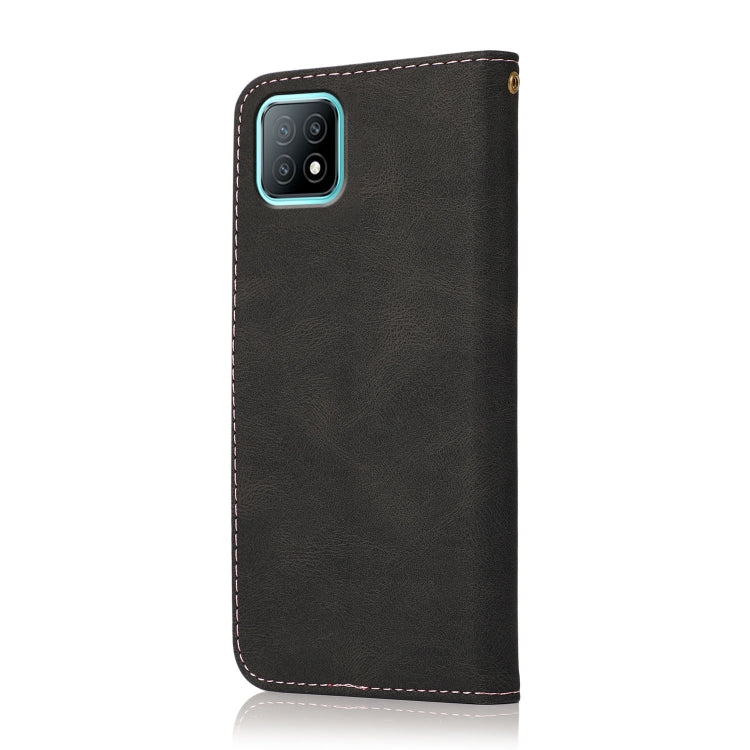 For OPPO A53 5G / A72 5G / A73 5G Dual-color Stitching Leather Phone Case