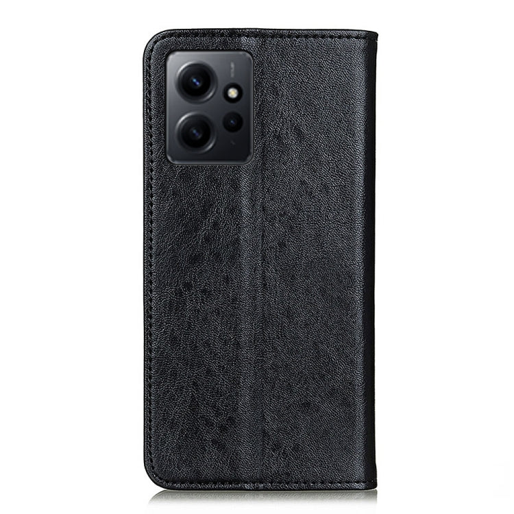 For Xiaomi Redmi Note 12 4G Global Magnetic Crazy Horse Texture Leather Phone Case