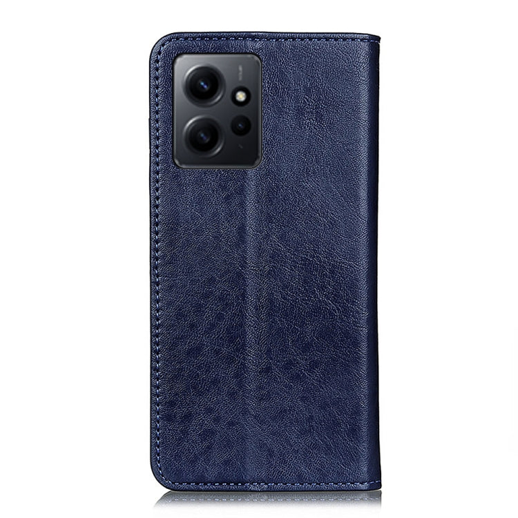 For Xiaomi Redmi Note 12 4G Global Magnetic Crazy Horse Texture Leather Phone Case