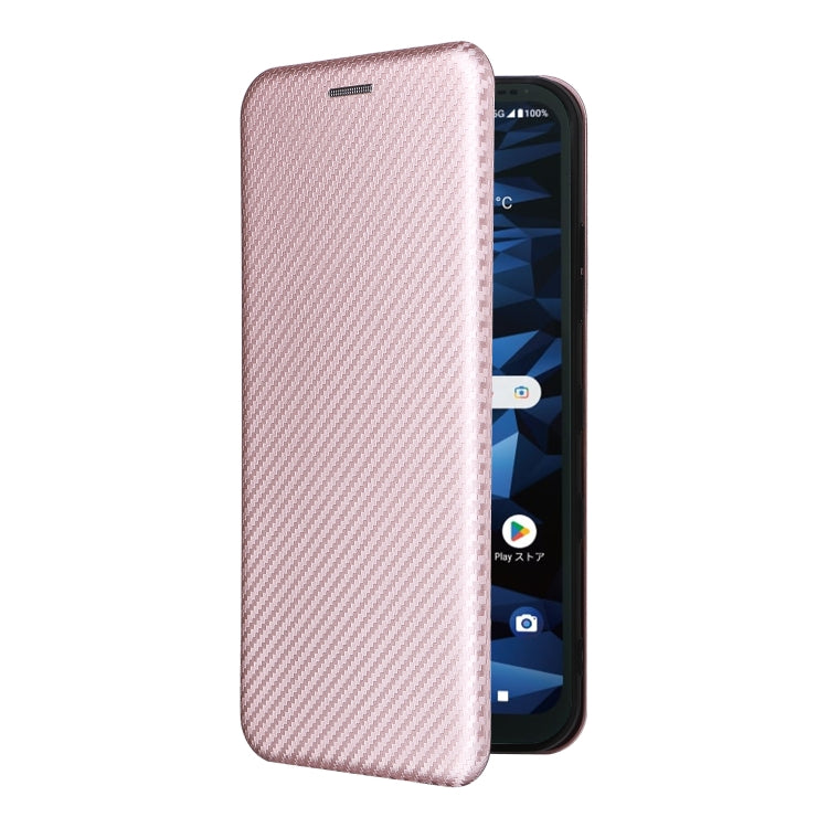 For Kyocera Digno SX3 KYG02 Carbon Fiber Texture Flip Leather Phone Case