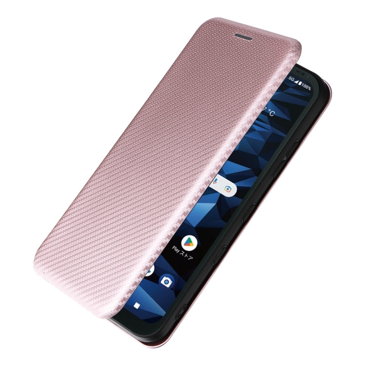 For Kyocera Digno SX3 KYG02 Carbon Fiber Texture Flip Leather Phone Case