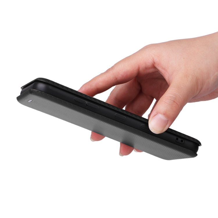 For Kyocera Digno SX3 KYG02 Carbon Fiber Texture Flip Leather Phone Case