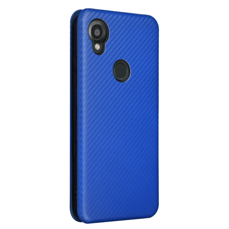 For Kyocera Digno SX3 KYG02 Carbon Fiber Texture Flip Leather Phone Case