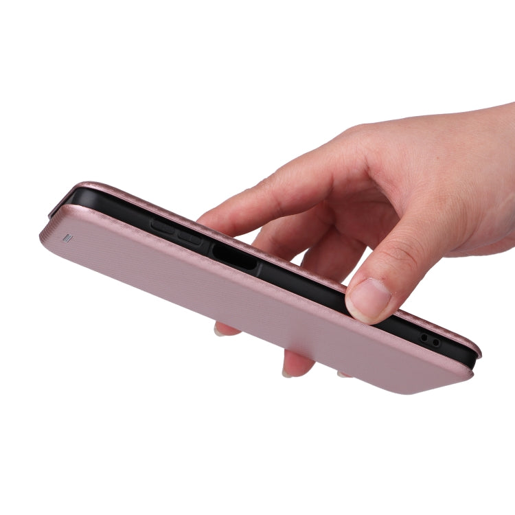 For Motorola Moto G Power 2023 Carbon Fiber Texture Flip Leather Phone Case