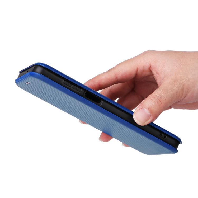 For Motorola Moto G Power 2023 Carbon Fiber Texture Flip Leather Phone Case