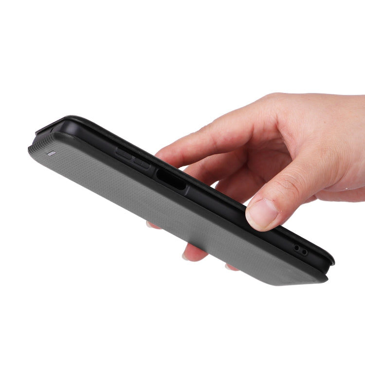 For Motorola Moto G Power 2023 Carbon Fiber Texture Flip Leather Phone Case