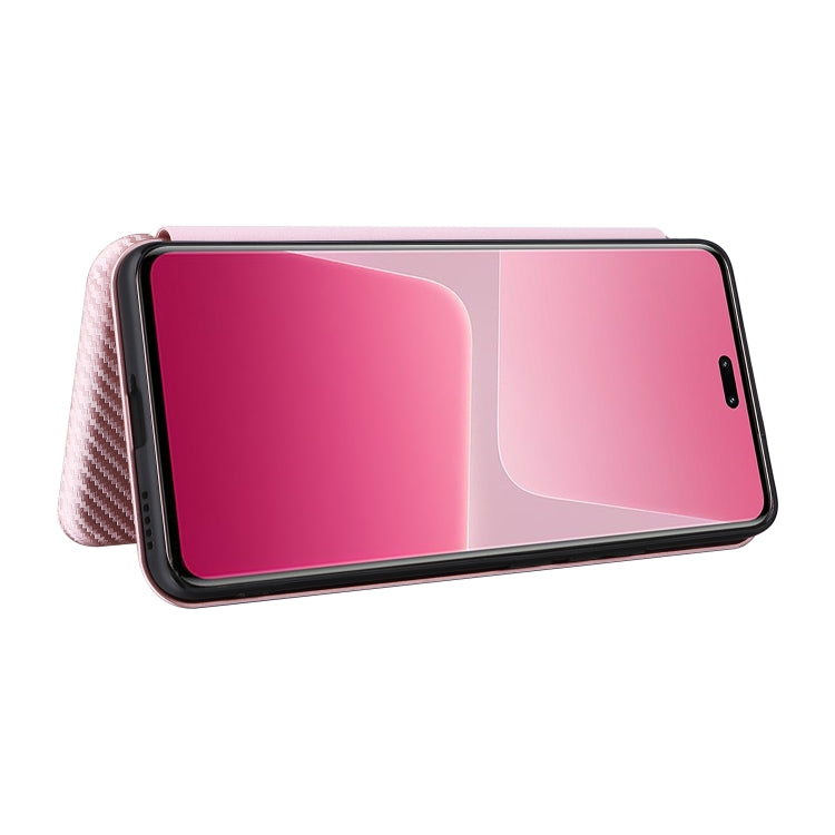 For Xiaomi 13 Lite Carbon Fiber Texture Flip Leather Phone Case