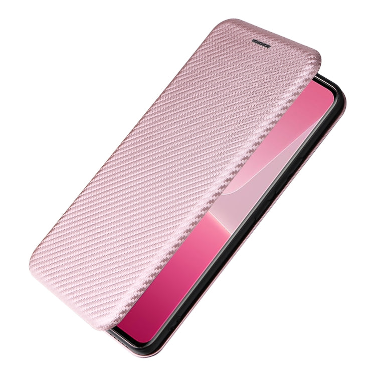 For Xiaomi 13 Lite Carbon Fiber Texture Flip Leather Phone Case