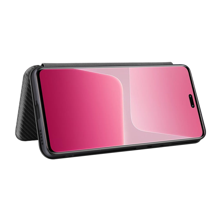 For Xiaomi 13 Lite Carbon Fiber Texture Flip Leather Phone Case