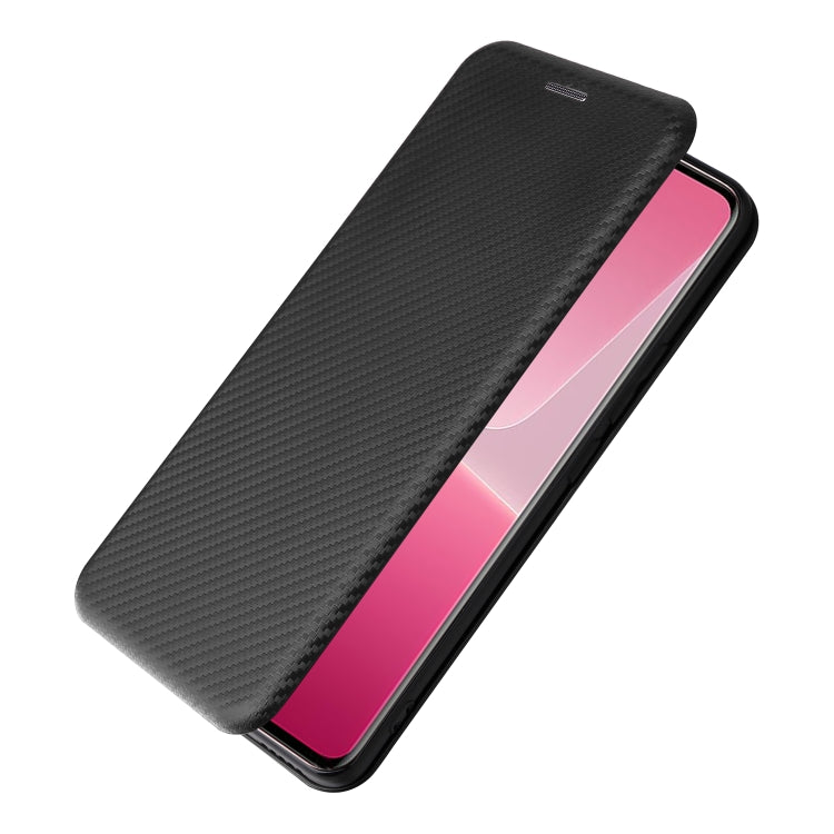 For Xiaomi 13 Lite Carbon Fiber Texture Flip Leather Phone Case