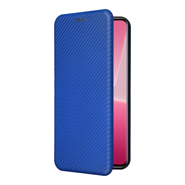 For Xiaomi 13 Lite Carbon Fiber Texture Flip Leather Phone Case