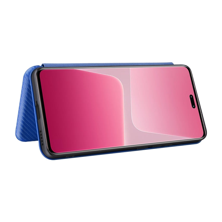 For Xiaomi 13 Lite Carbon Fiber Texture Flip Leather Phone Case