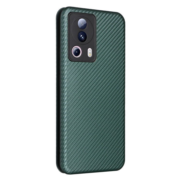 For Xiaomi 13 Lite Carbon Fiber Texture Flip Leather Phone Case