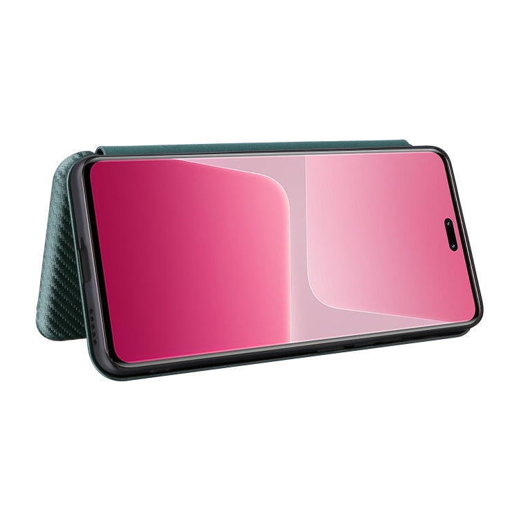 For Xiaomi 13 Lite Carbon Fiber Texture Flip Leather Phone Case