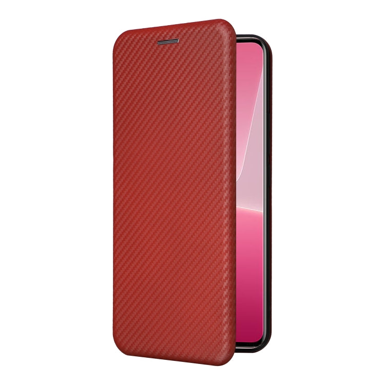For Xiaomi 13 Lite Carbon Fiber Texture Flip Leather Phone Case