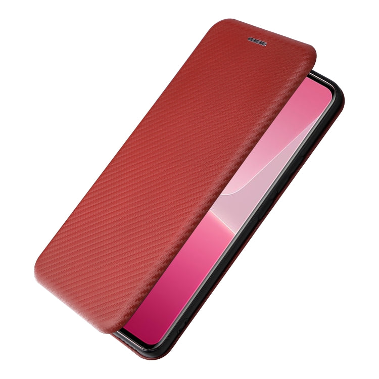 For Xiaomi 13 Lite Carbon Fiber Texture Flip Leather Phone Case