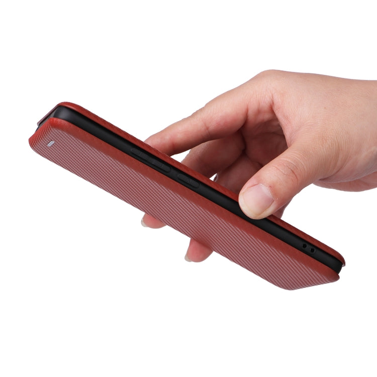 For Xiaomi 13 Lite Carbon Fiber Texture Flip Leather Phone Case