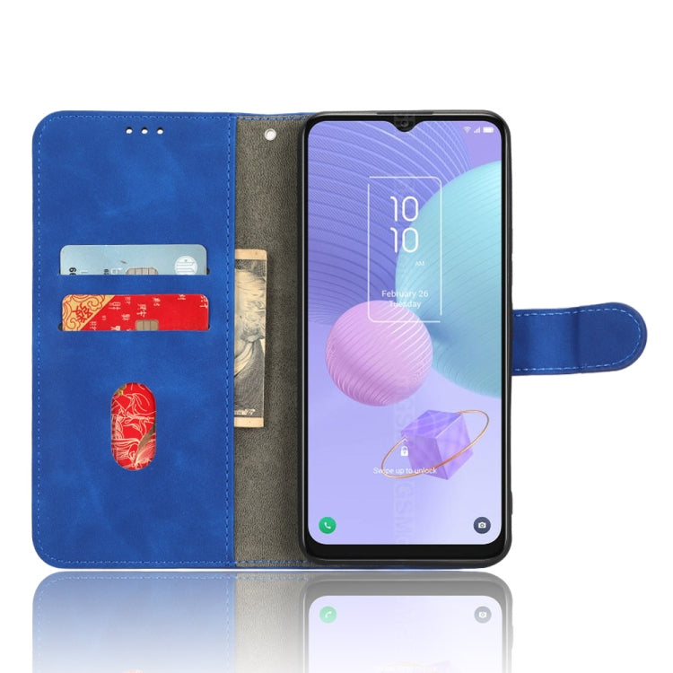For TCL 408 Skin Feel Magnetic Flip Leather Phone Case