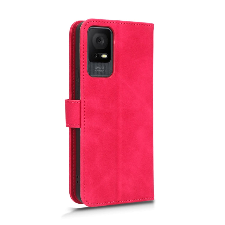 For TCL 408 Skin Feel Magnetic Flip Leather Phone Case