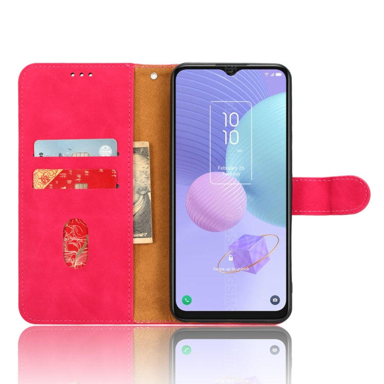 For TCL 408 Skin Feel Magnetic Flip Leather Phone Case