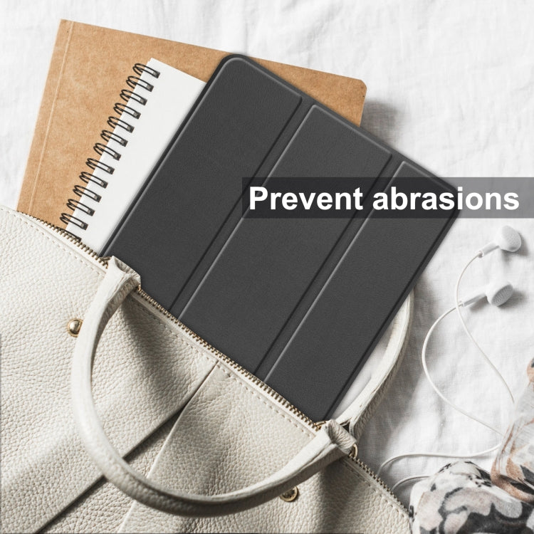 For Blackview Oscal Pad 10 Custer Pure Color 3-Fold Holder Smart Leather Tablet Case