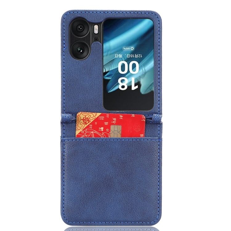 For OPPO Find N2 Flip Lambskin Leather Phone Case