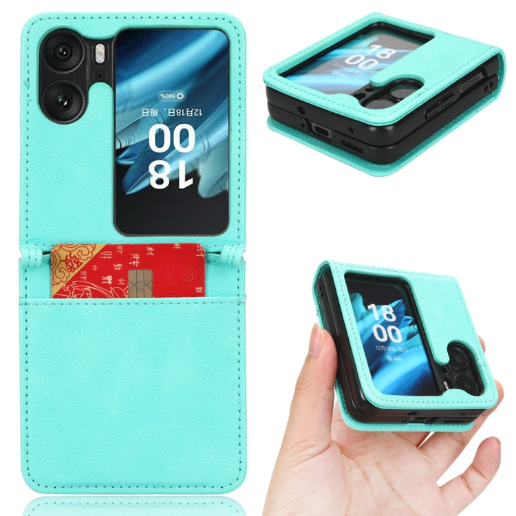 For OPPO Find N2 Flip Lambskin Leather Phone Case