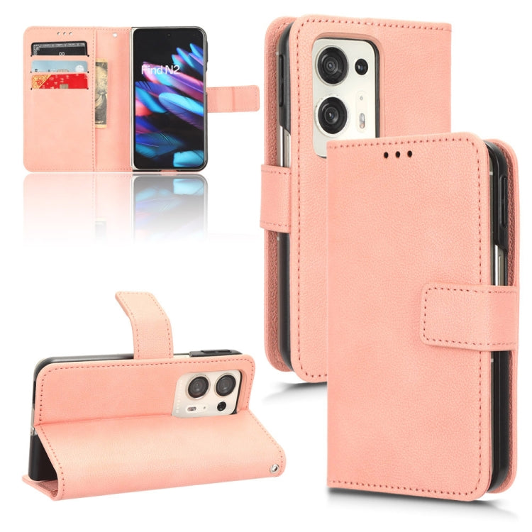 For OPPO Find N2 Lambskin Leather Phone Case