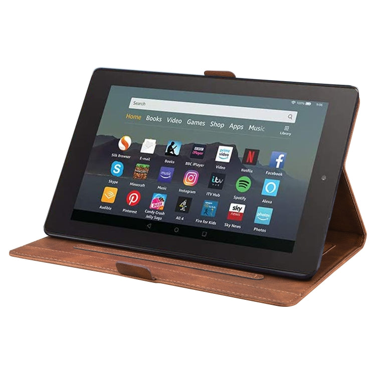 For Amazon Kindle Fire 7 2022 Love Butterfly Pattern Leather Tablet Case with Holder & Sleep