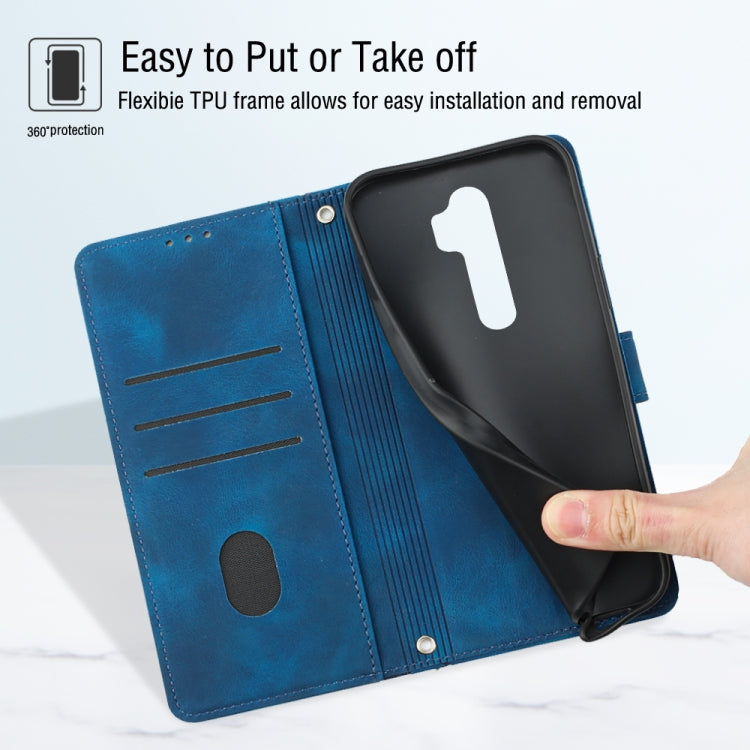 For OPPO A9 2020 / A5 2020 / A11X Skin-feel Embossed Leather Phone Case