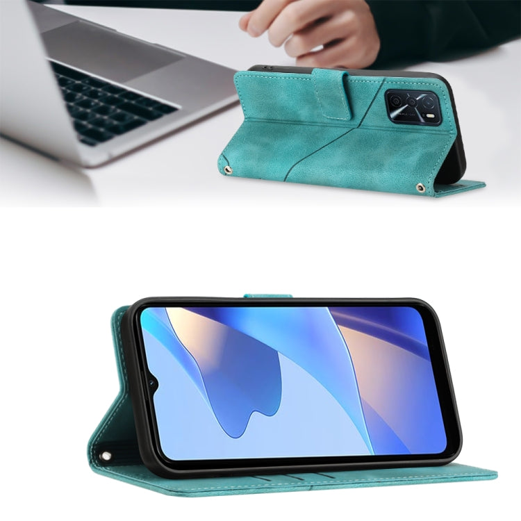 For OPPO A16 / A54S Skin-feel Embossed Leather Phone Case