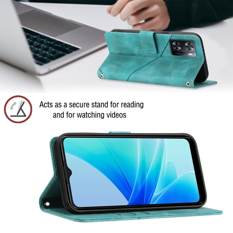 For OPPO A57E 5G Skin-feel Embossed Leather Phone Case