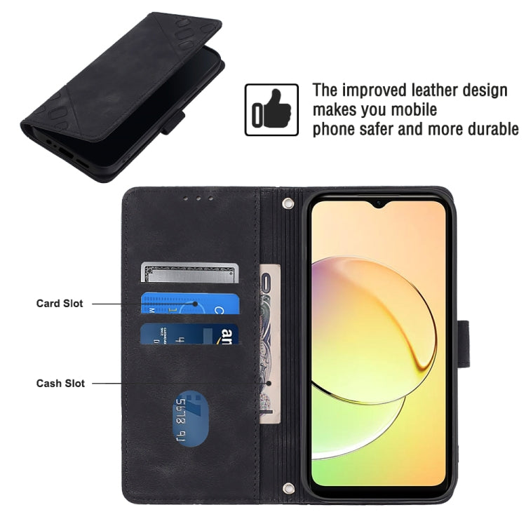 For Realme 10 Skin-feel Embossed Leather Phone Case