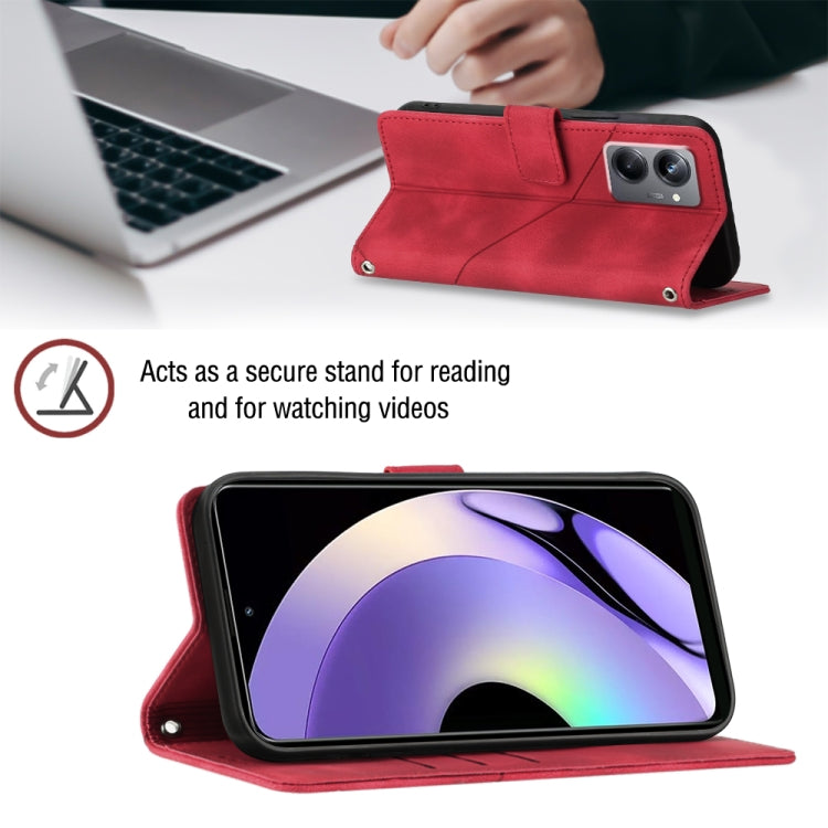 For Realme 10 Pro Skin-feel Embossed Leather Phone Case