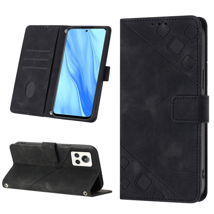 For Realme GT2 Explorer Master Skin-feel Embossed Leather Phone Case