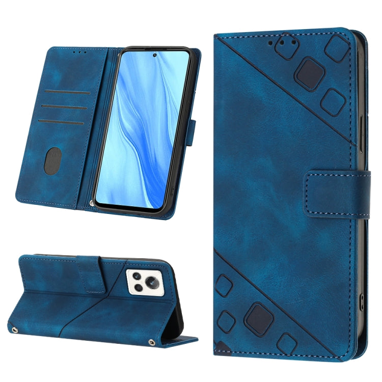 For Realme GT2 Explorer Master Skin-feel Embossed Leather Phone Case