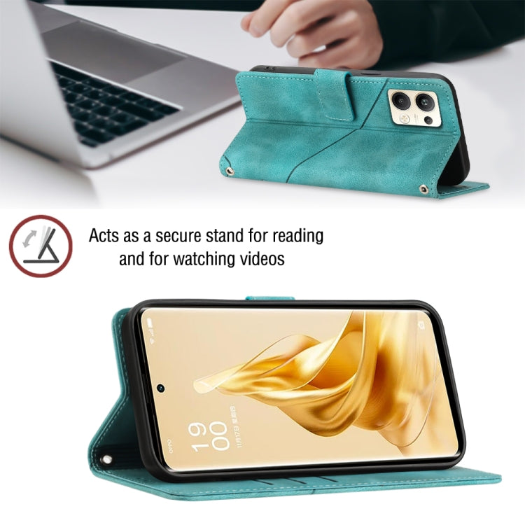 For OPPO Reno9 Pro+ Skin-feel Embossed Leather Phone Case