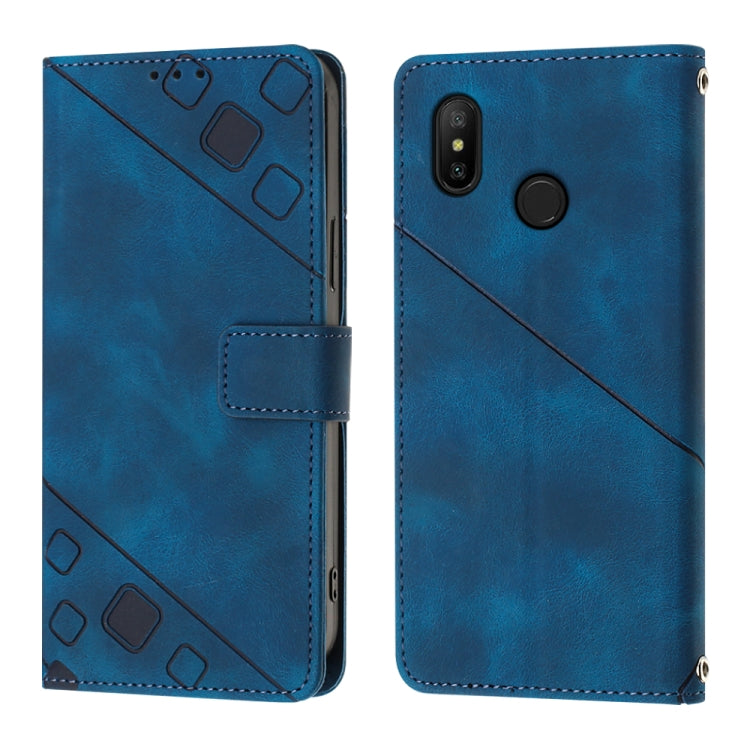 For Xiaomi Redmi 6 Pro / A2 Lite Skin-feel Embossed Leather Phone Case