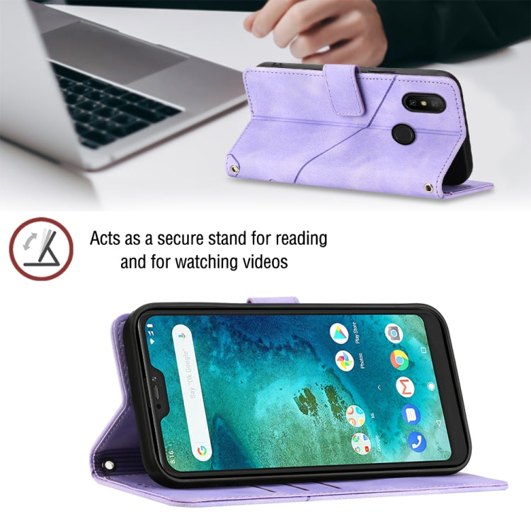 For Xiaomi Redmi 6 Pro / A2 Lite Skin-feel Embossed Leather Phone Case