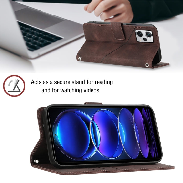 For Xiaomi Redmi Note 12 Pro+ Global / Redmi Note 12 Explorer Skin-feel Embossed Leather Phone Case