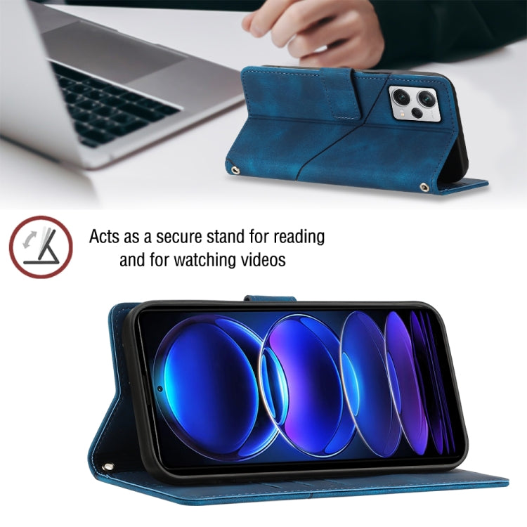 For Xiaomi Redmi Note 12 Pro+ Global / Redmi Note 12 Explorer Skin-feel Embossed Leather Phone Case